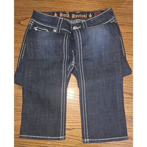 Womens Rock Revival Jeans Size 26 / 33' Inseam /straight - Picture 4 of 4